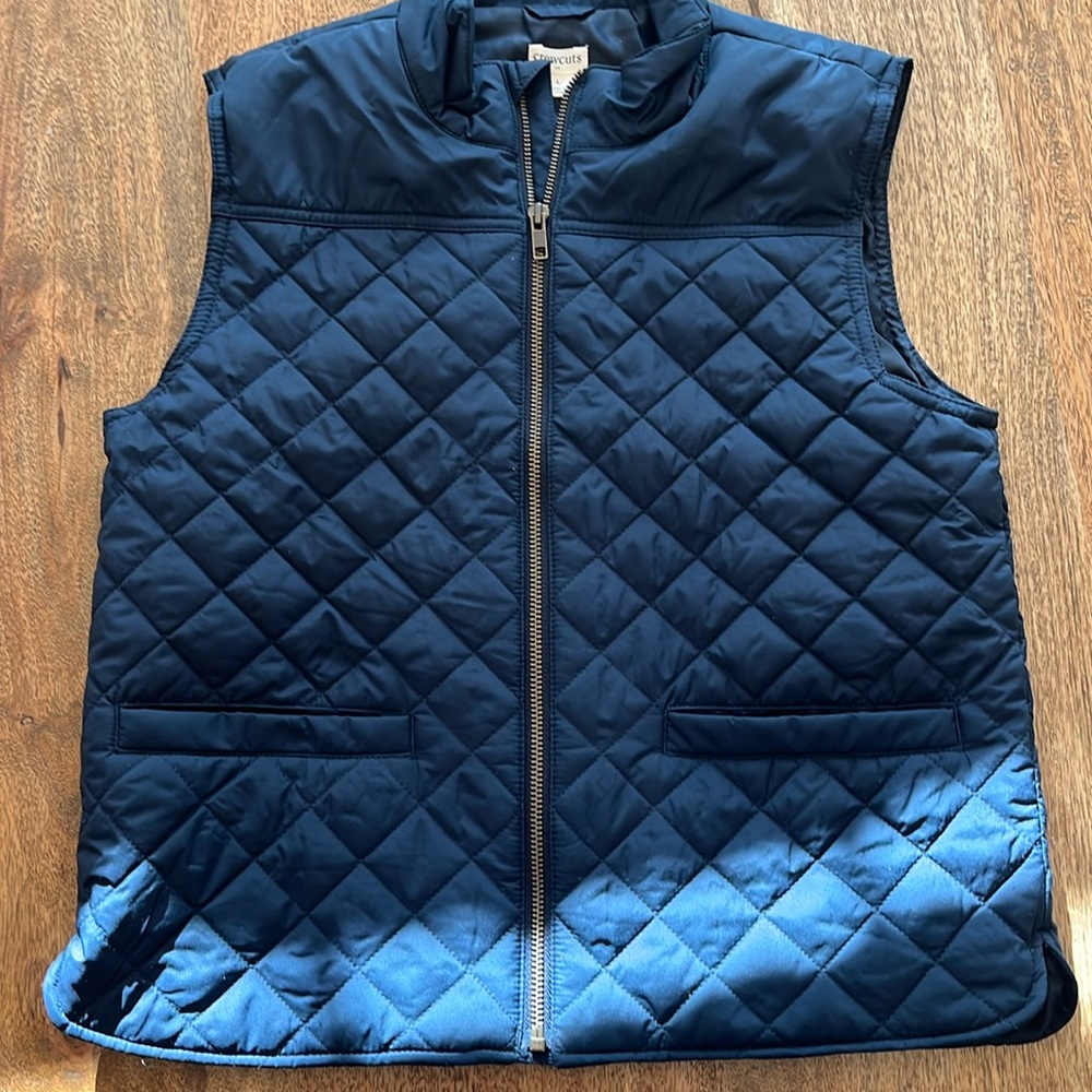 Boys navy Crewcuts vest!